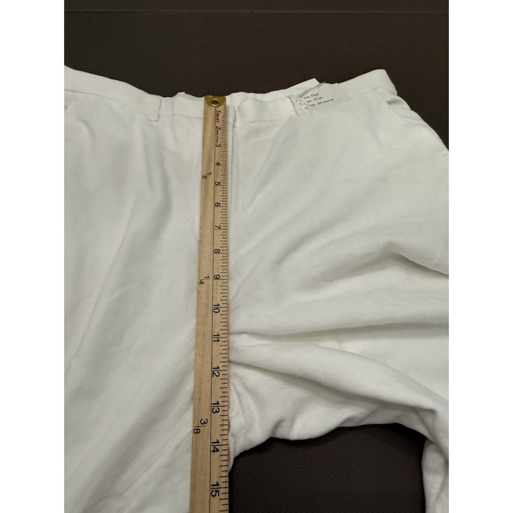 Abercrombie & Fitch Sloane Linen-Blend Tailored Wide Leg Pant Minimal NWT sz 33 - Picture 6 of 10